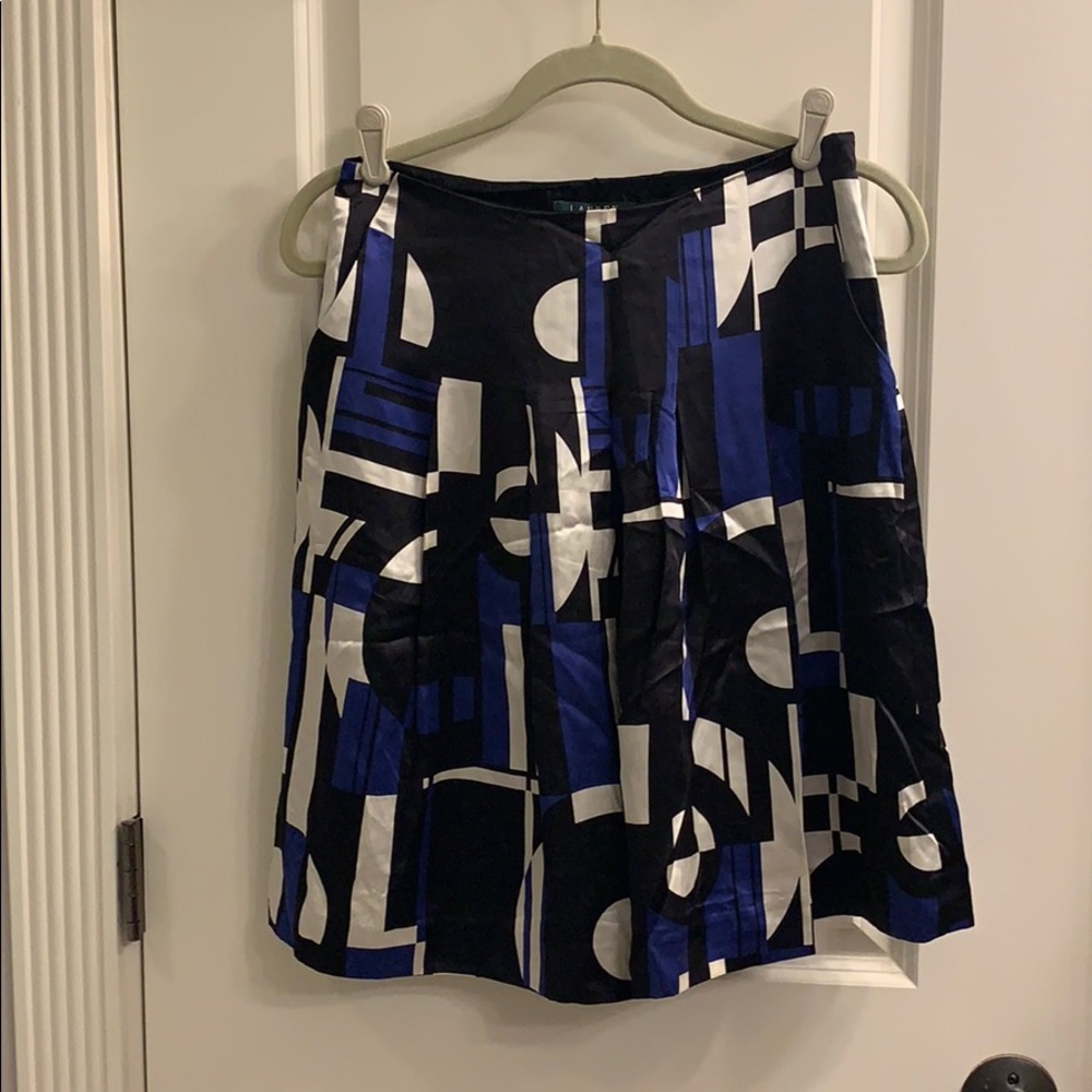 Ralph Lauren - (2P) - 100% silk Pleated Skirt